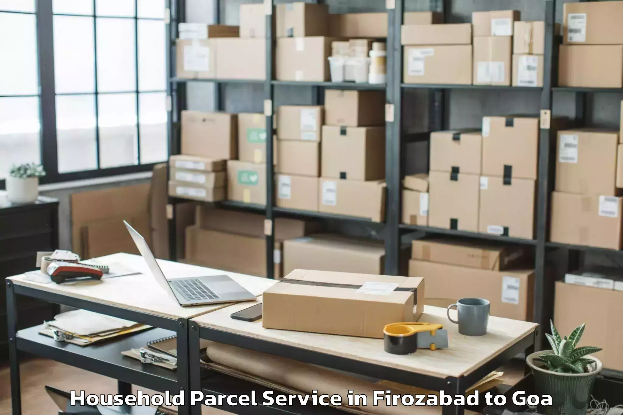 Book Firozabad to Aldona Household Parcel